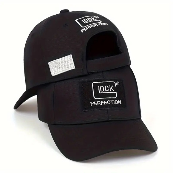 “Glock Perfection 🇺🇸Flag” Embroidered 100% Cotton Adjustable Unisex Cap! - Picture 4 of 5